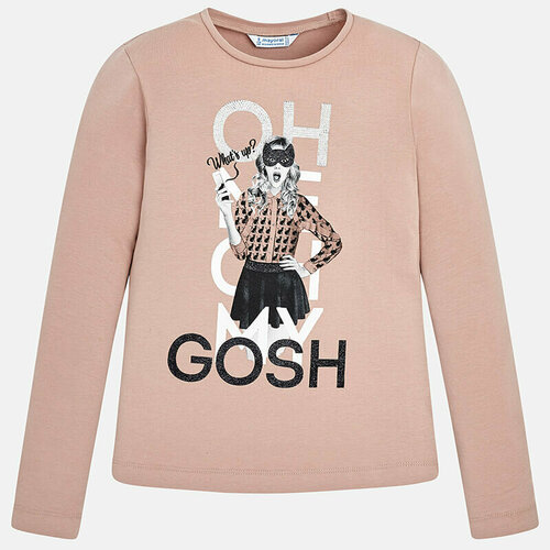 фото Лонгслив mayoral, размер 167 (18 лет), розовый