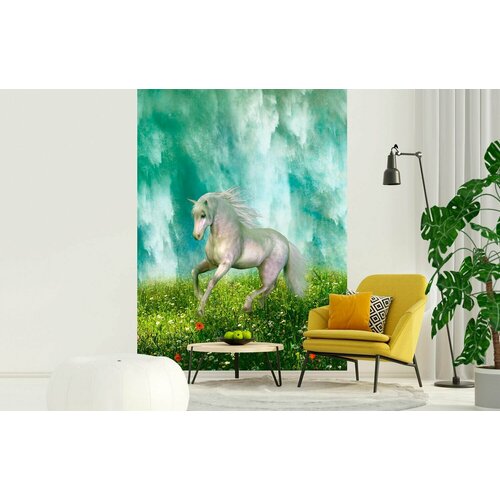 Фотообои на стену HARMONY Decor HD2-173 Прекрасный белый конь, 200 х 270 см, флизеиновые