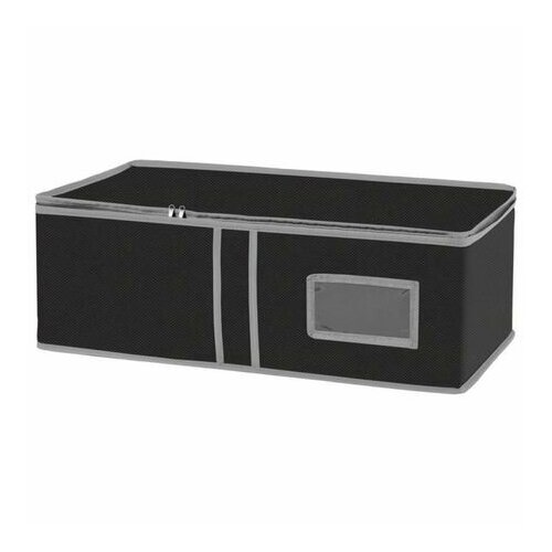 Коробка для хранения рыжий КОТ Black 60х30х20см спанбонд, ПВХ черный