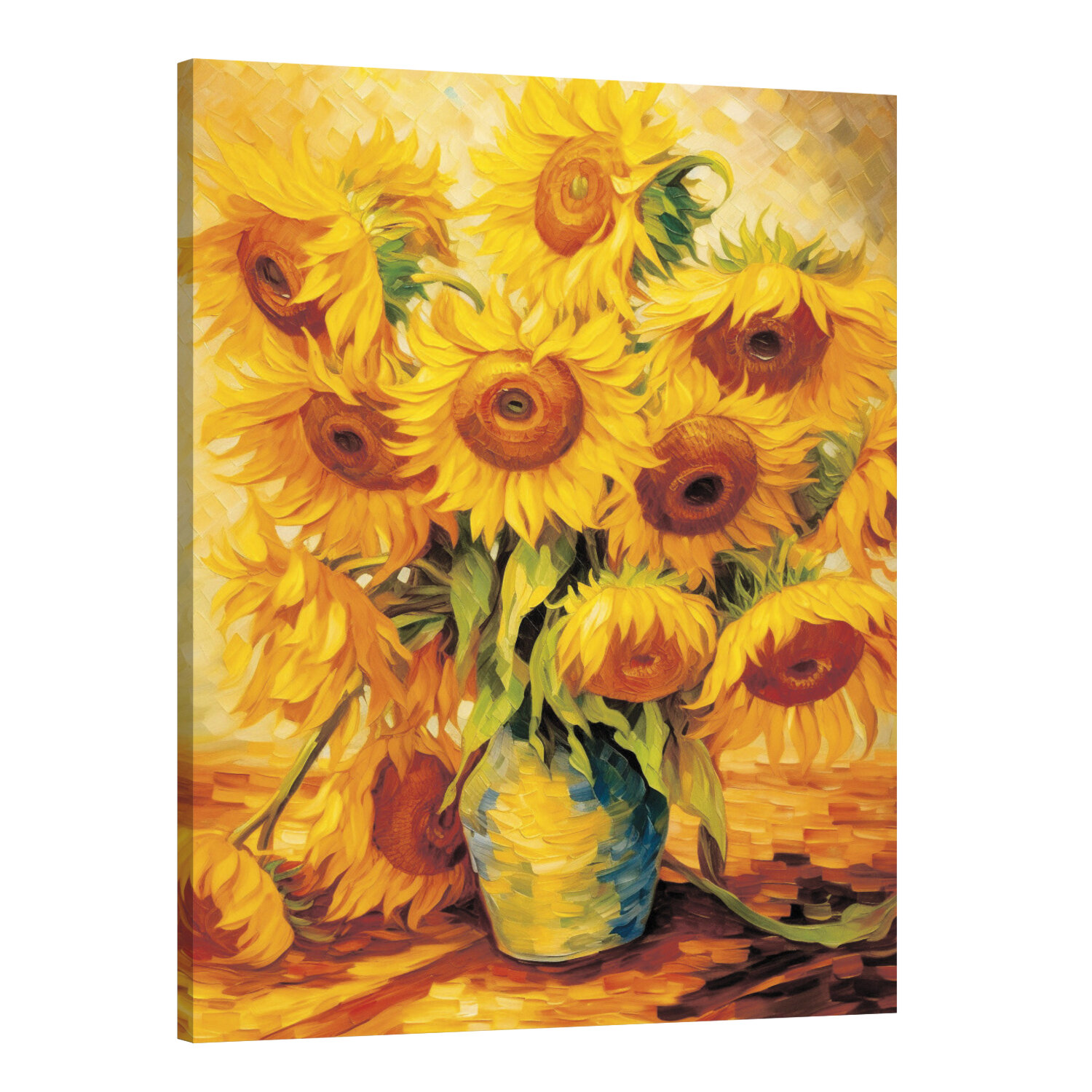 Интерьерная картина 50х70 "По стопам Ван Гога: пейзажи в его стиле"