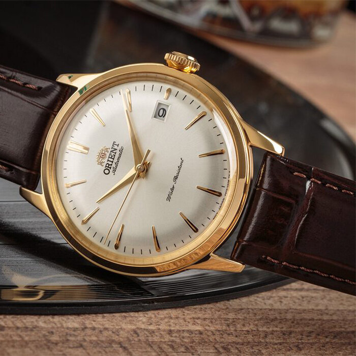 Наручные часы ORIENT, коричневый/золотой — фото 1