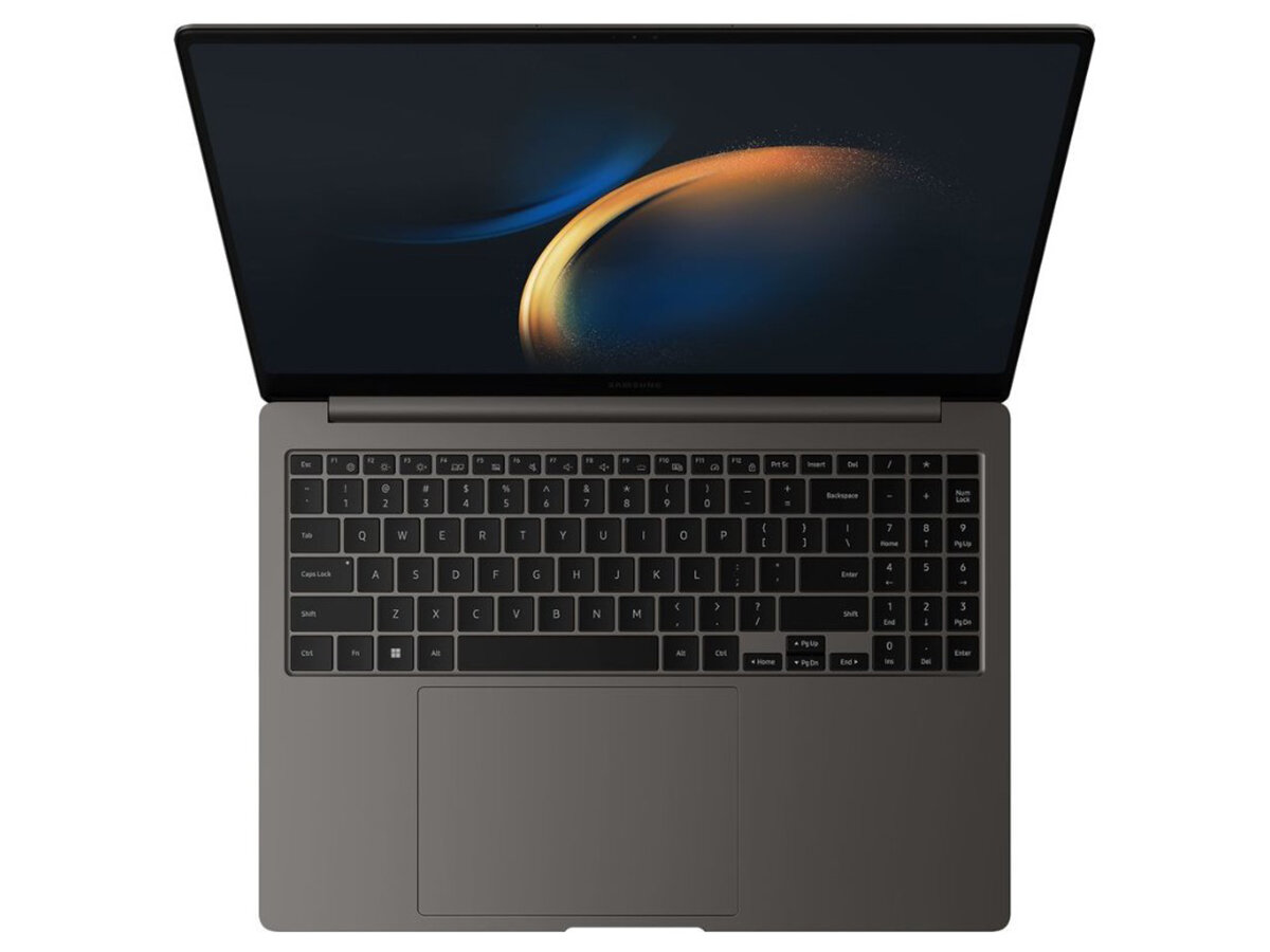 Ноутбук Samsung Galaxy book 3 NP960, 16", OLED, Intel Core i7 1360P, LPDDR5 16ГБ, SSD 512ГБ, Intel Iris Xe graphics, темно-серый (np960xfg-kc1in) - фото №2