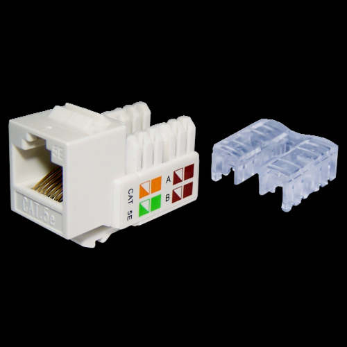 Коннектор Lanmaster Модуль RJ45, кат.5е, белый