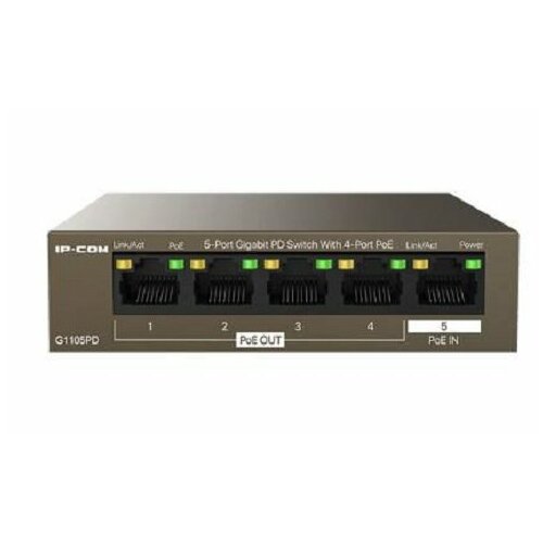 IP-COM G1105PD-5-портовый гигабитный коммутатор PD с 4 портами PoE 2565₽