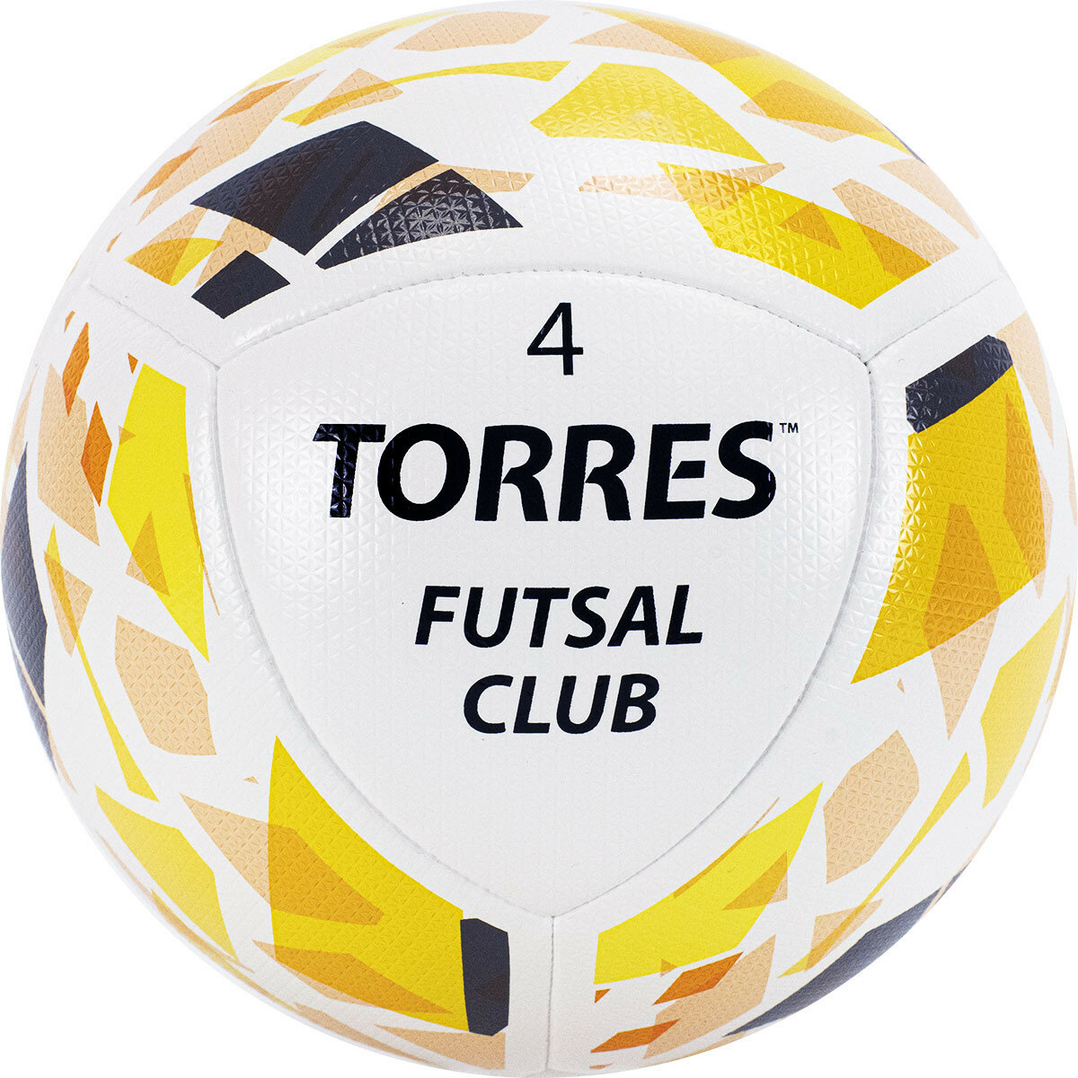Мяч футб. Torres Futsal Club р.4 для зала 560гр белый/золотистый (FS32084) - фото №1