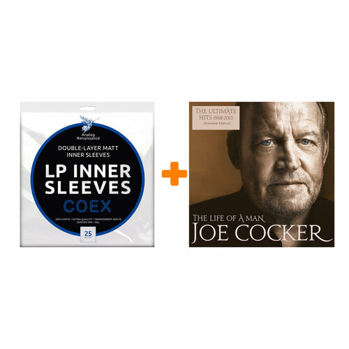 COCKER JOE The Life Of A Man The Ultimate Hits 1968-2013 2LP + Конверты внутренние COEX для грампластинок 12 25шт Набор joe cocker fire it up lp cd