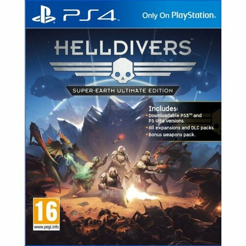 ps4 игра sony helldivers super earth ultimate edition Helldivers: Super-Earth Ultimate Edition (русская версия) (PS4)