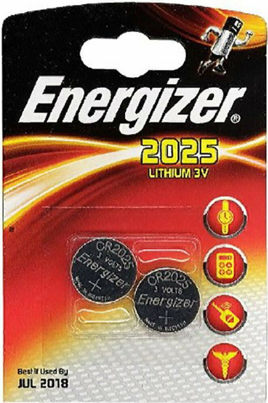 Батарейка Батарейка CR2025 3B литиевая Energizer в бластере 2 шт.