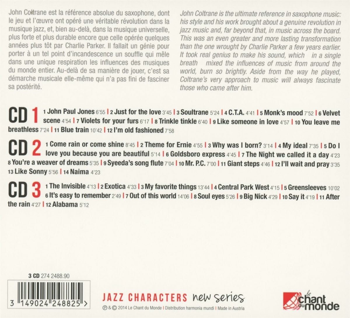 John Coltrane Out of This World CD Spika Music - фото №3