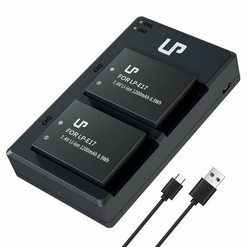 Набор 2 аккумулятора LP-E17 (1800mAh) + ЗУ (2battery_1charger)