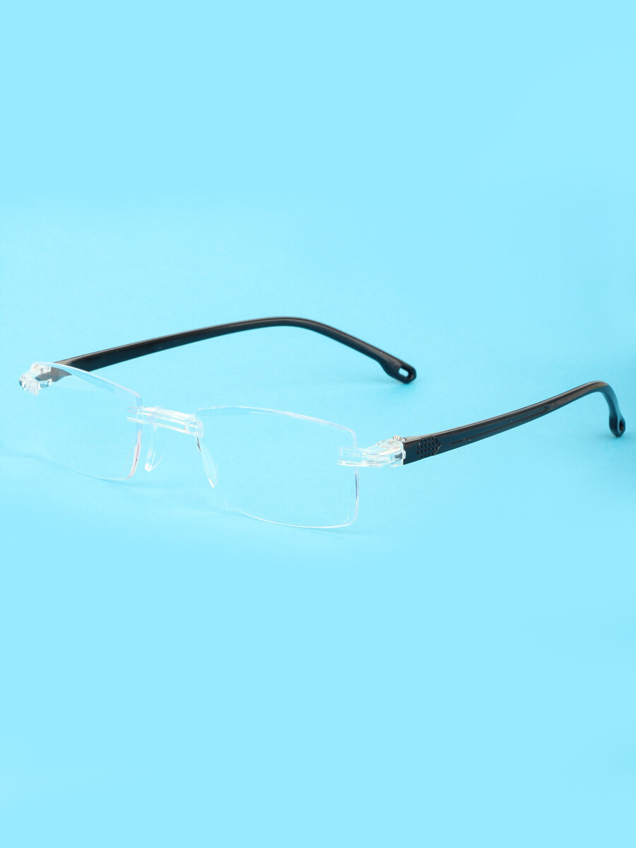Готовые очки для чтения прозрачные с диоптриями +3.50 футляр