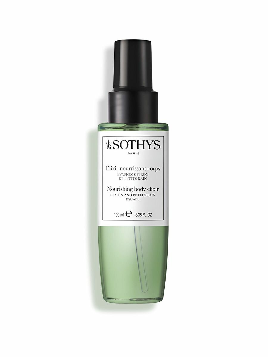 Sothys, Насыщенный эликсир для тела с лимоном и петитгрейном Nourishing Body Elixir Lemon And Petitgrain Escape, 100мл.