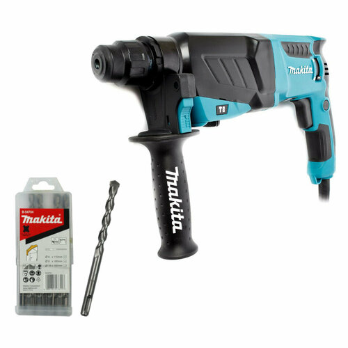 набор sds plus makita b 54704 6 x 110 мм Перфоратор Makita HR2630+Набор буров Makita SDS-Plus Centering tip B-54704