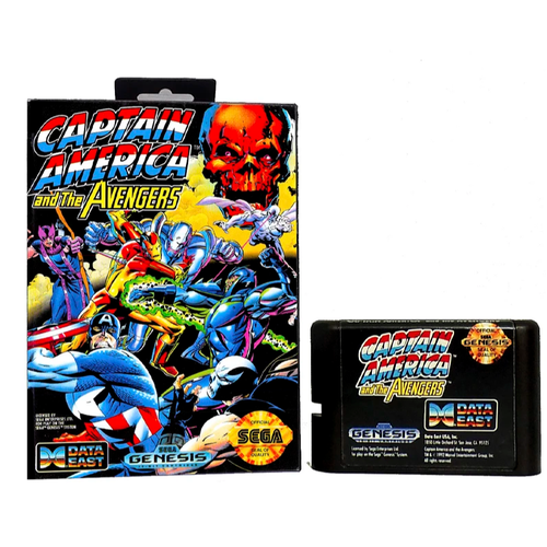 Картридж Captain America and the Avengers Для приставки Sega Genesis Sega Mega Drive 16 bit MD