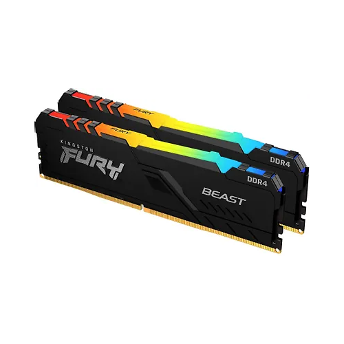 Модуль памяти Kingston 32GB DDR4 2666MHz DIMM FURY Beast Black RGB PnP 1079500₽