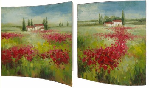 Модульная картина Top Art Studio Бескрайние просторы 38x38см, пара, дерево, лак WDP1760-TA