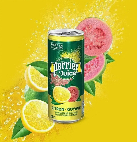 Напиток Perrier Лимон-гуава, газированный, 0,25л - фото №1