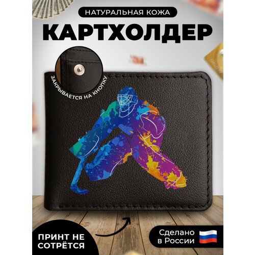 визитница russian handmade kup160 гладкая черный Визитница RUSSIAN HandMade KUP130, гладкая, черный
