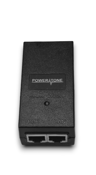 POWERTONE PoE инжектор неуправляемый PI-154-1PA 1x10/100BASE-TX 50В PoE passive PoE бюджет 154Вт