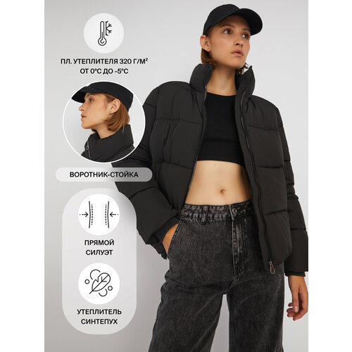 фото Куртка zolla, размер xxl, черный