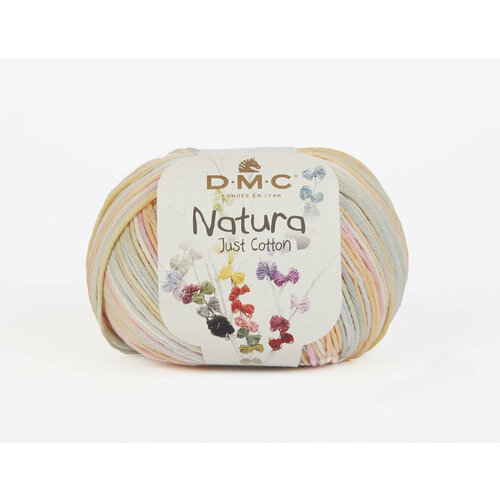 Пряжа DMC 302 M Natura Just Cotton Melange 100 хлопок 50 г 155 м 2 м М931 бежевый меланж 364₽