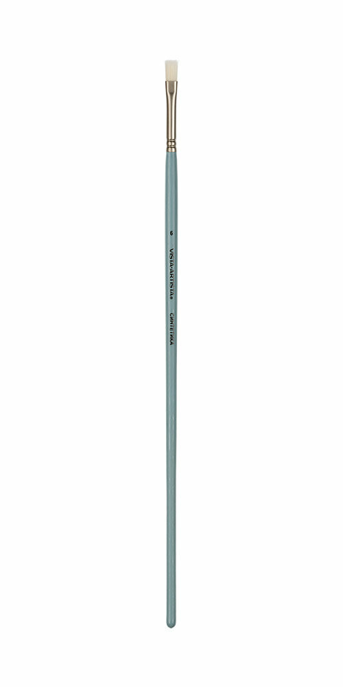 Кисть синтетика VISTA-ARTISTA 40132-06 плоская длинная ручка №06