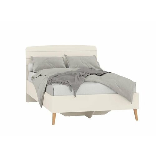 Кровать 1200 Гранд Кволити афина с встроенным основанием 4-22905 Кашемир СерыйОпора и ручка Массив Бука 12717₽