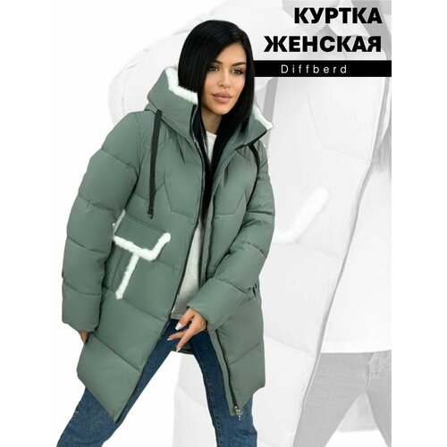 фото Куртка diffberd, размер 50, бирюзовый