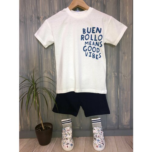 фото Футболка , размер 146, белый нет бренда