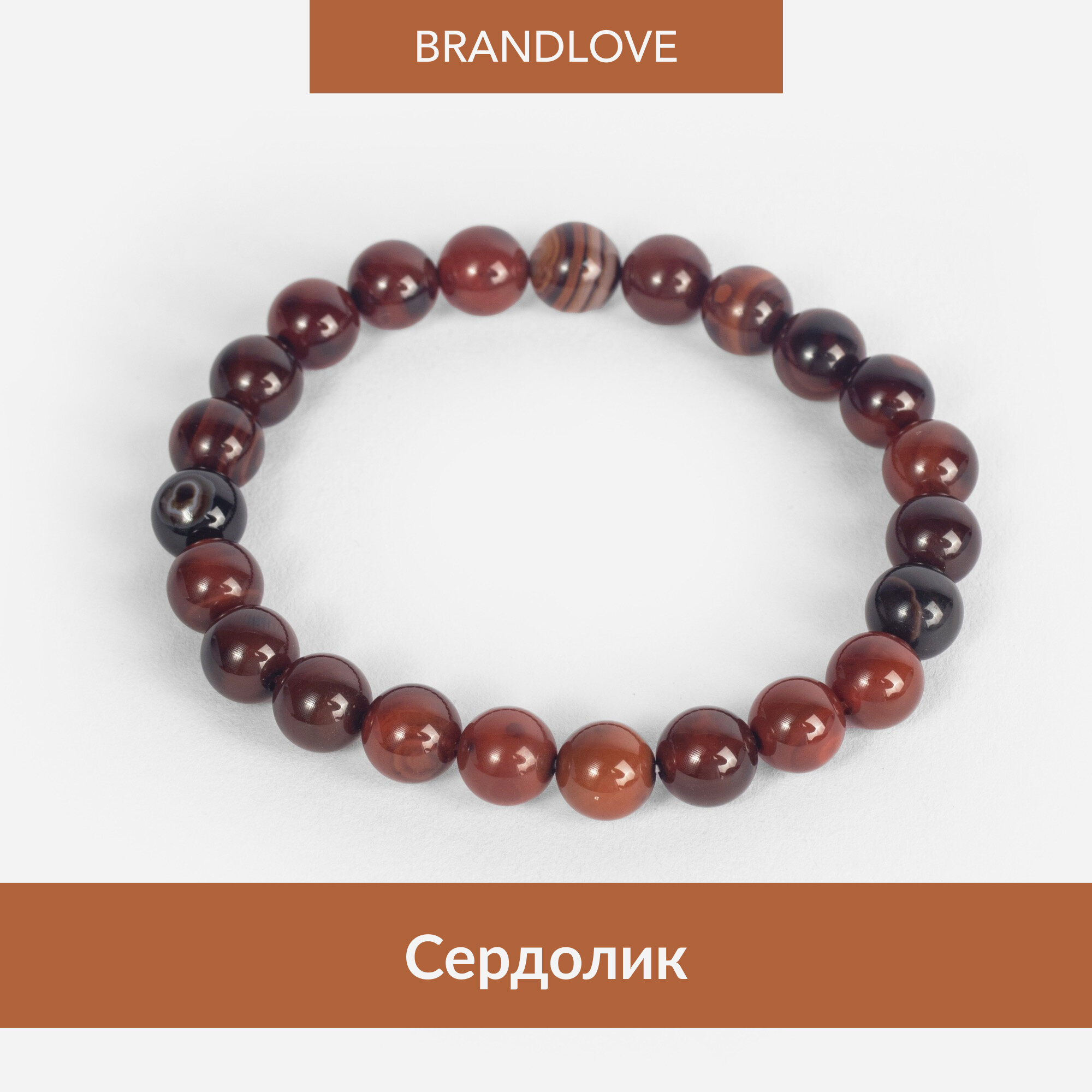 Браслет-нить BL Jewelry Vivid, нефрит, цоизит, яшма, кахолонг, сердолик, агат, кварц