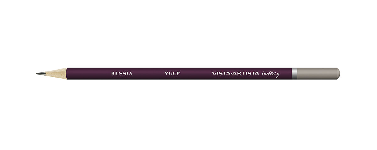 Карандаш цветной "VISTA-ARTISTA" "Gallery" VGCP художественный заточенный 807 Серый теплый (Warm gray)
