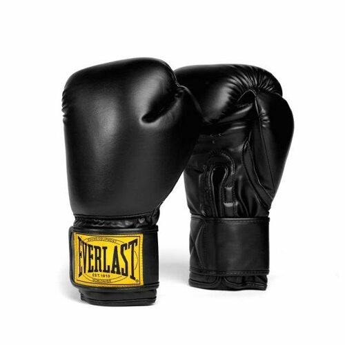 Перчатки тренировочные 1910 Classic PU Черный, 12 oz 12 oz перчатки тренировочные everlast 1910 classic белые 14 oz