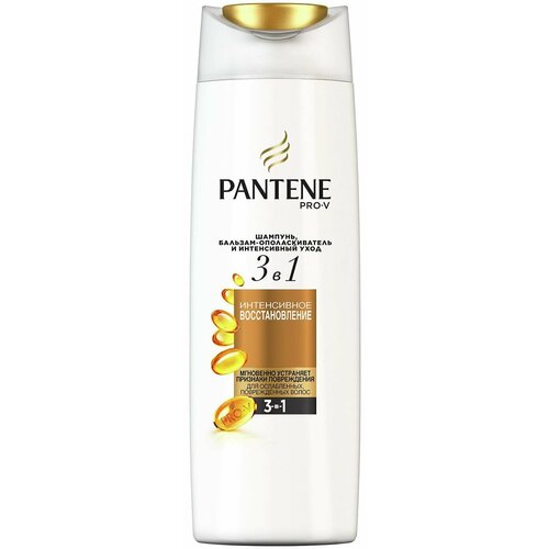 Шампунь и бальзам-ополаскиватель для волос Pantene Pro-V 3в1 Интенсивное Восстановление 360мл 2 шт