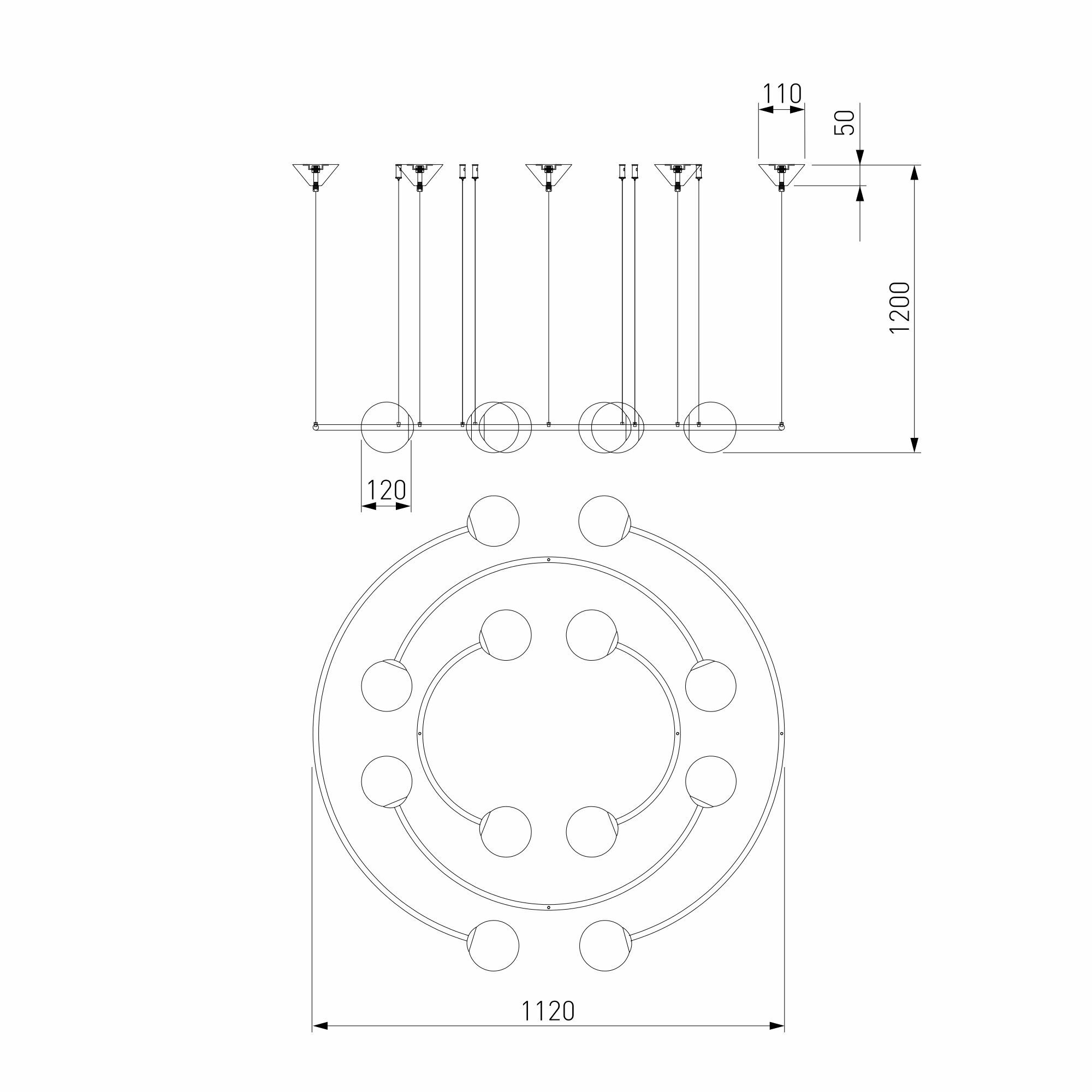 Люстра Bogates BROOK 360/12 4690389179716 Bogate's - фото №5