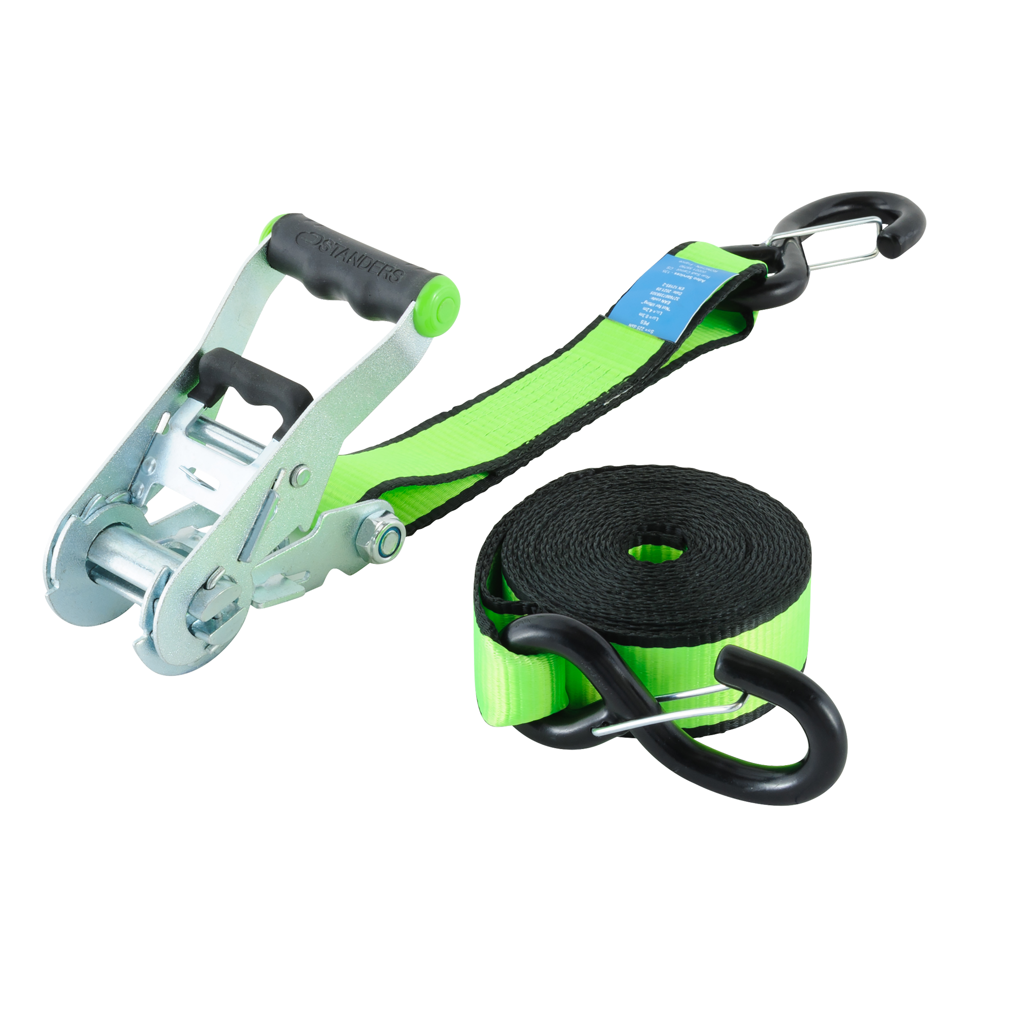 фото Ремень крепежный с крюком 38 мм х 4.5 м/уп. STANDERS