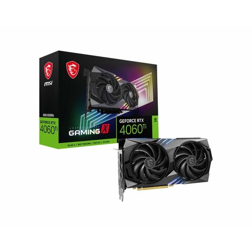 Видеокарта MSI RTX4060TI GAMING X 8G 8192Mb 128 GDDR6 264018000 HDMIx1 DPx3 HDCP Ret 6272300₽