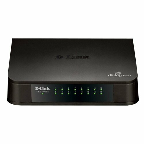 E-net Switch 16 port D-Link DES-1016AE2A 16 UTP 10100 Mbps 5393₽
