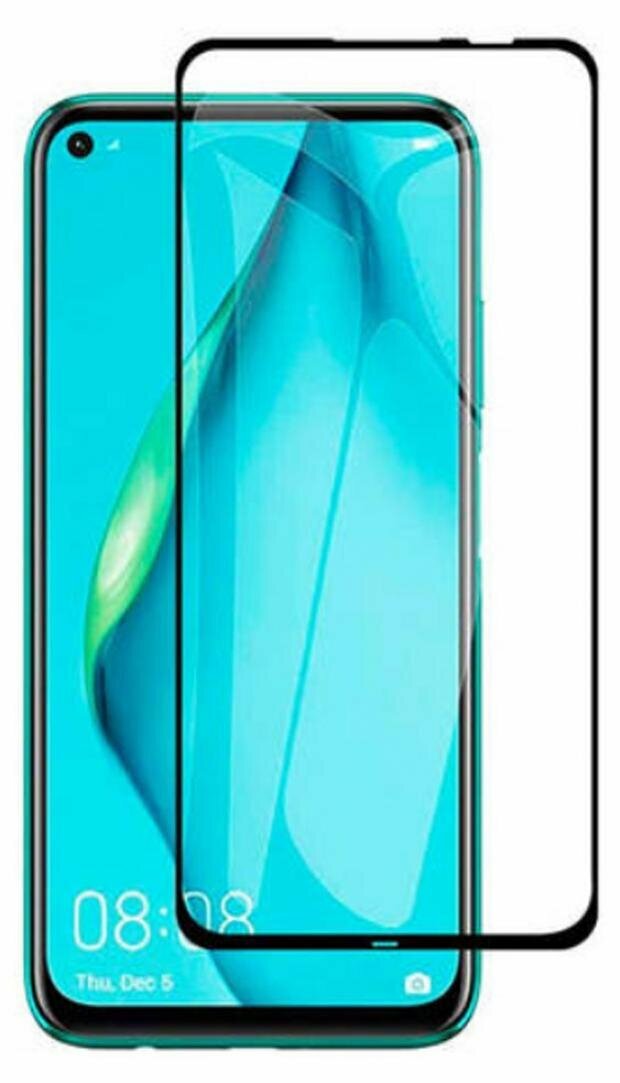 Защитное стекло mObility для Huawei P40 Lite E Full Screen Full Glue Black УТ000021160 - фото №2