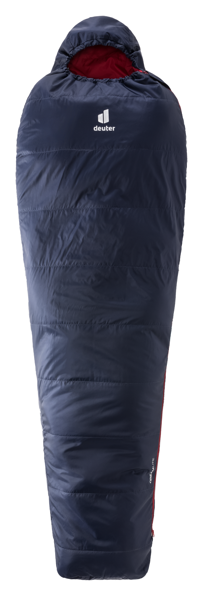 Спальный мешок deuter DreamLite 13° limit, regular, navy-cranberry, молния с левой стороны