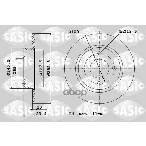 Тормозной Диск Тормозная Система|Тормозный Диск Sasic арт. 9004447J