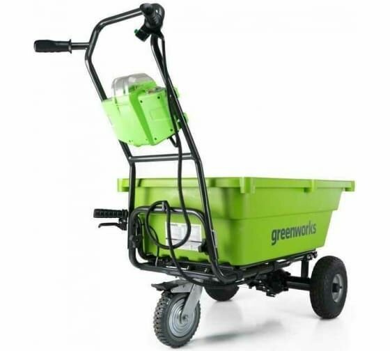 Тележка садовая Greenworks G40GCK4 самоходная, 40V, 106 л. - фотография № 4