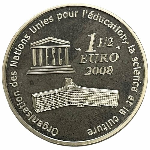 Франция 1 1/2 евро 2008 г. (Всемирное наследие юнеско - Гранд каньон) (Proof)