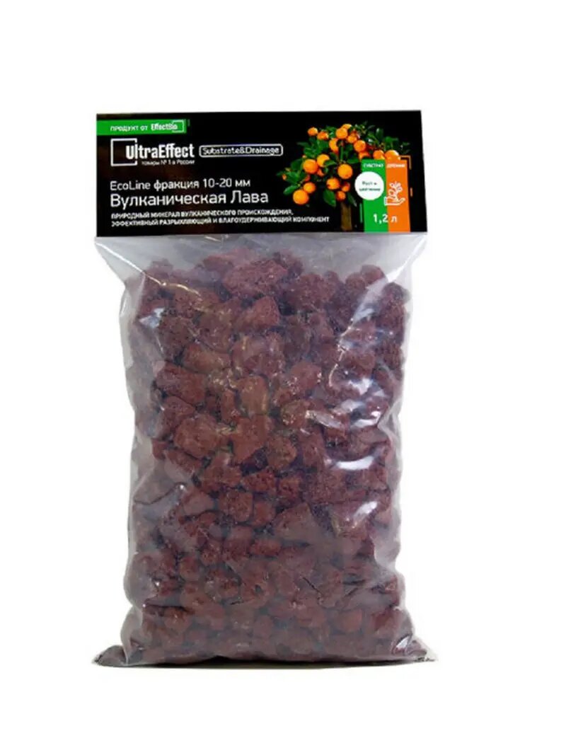 Вулканическая лава UltraEffect EcoLine фракция 10-20 мм, 1,2 л — фото 3