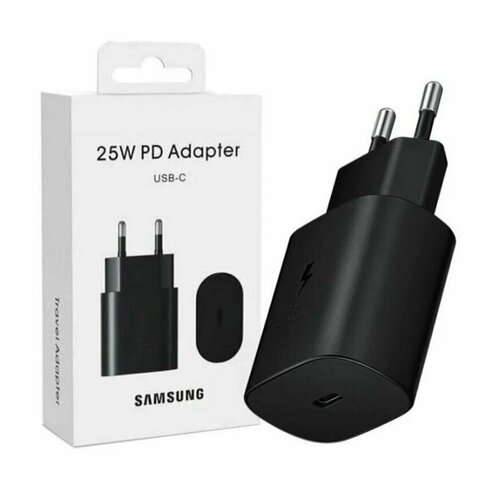 Сетевой Адаптер для Samsung Super Fast USB-C 3.0 25W Черный сетевой адаптер для samsung super fast type c 25w белый