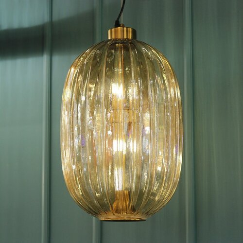Подвесной светильник Cloyd KAROO P7 / выс. 50 см - янтар. стекло (арт.10516)