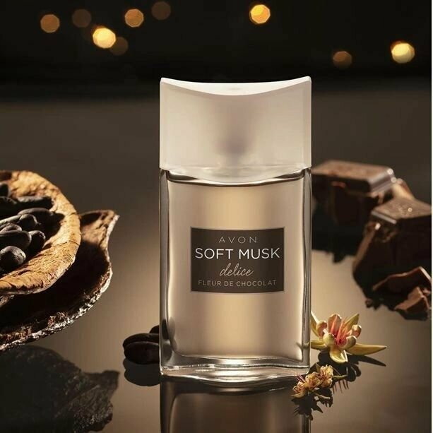AVON Туалетная вода Soft Musk Delice для нее, 50 мл, шоколадные ноты