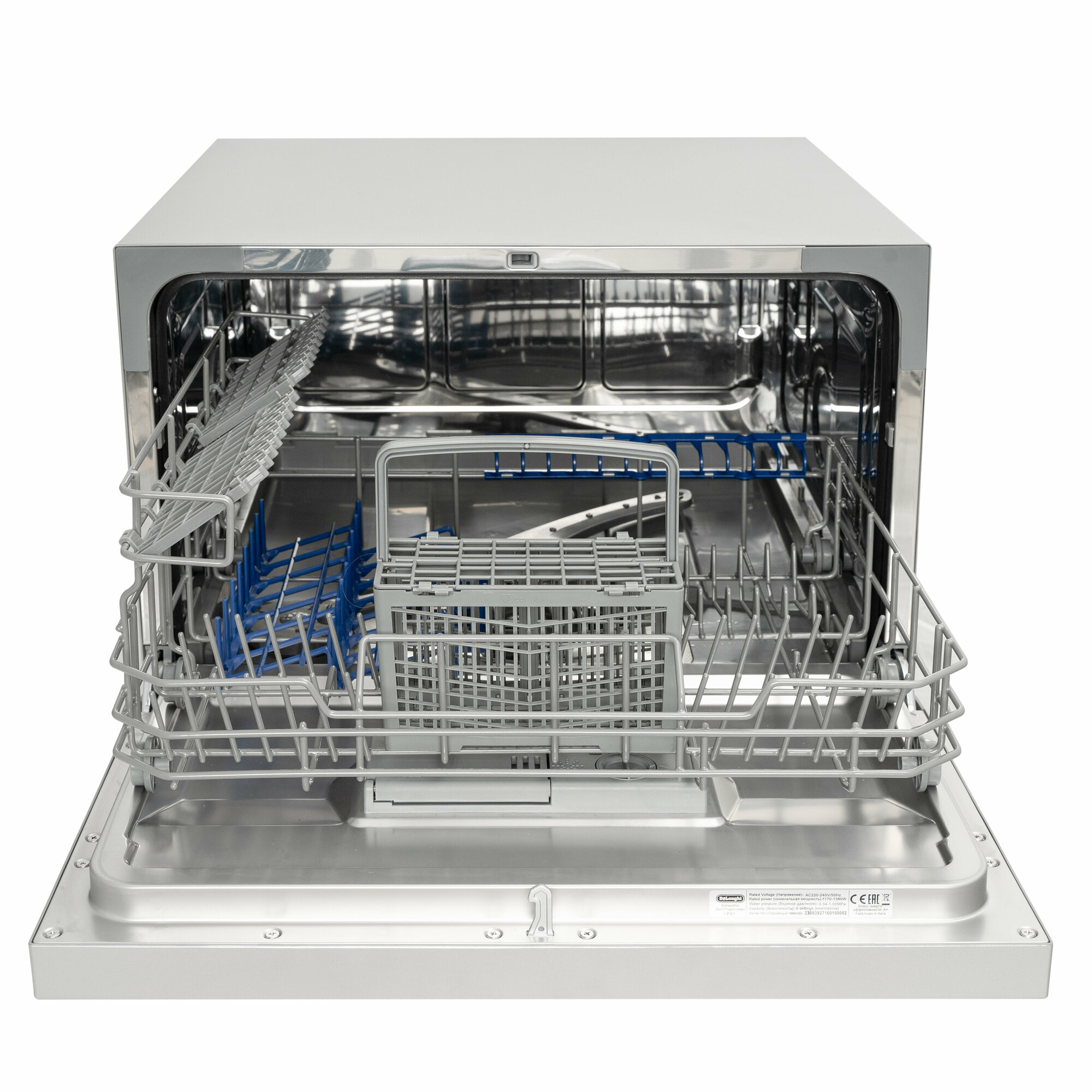 Посудомоечная машина компактная DeLonghi DDW 07T Argento mettalico - фотография № 6