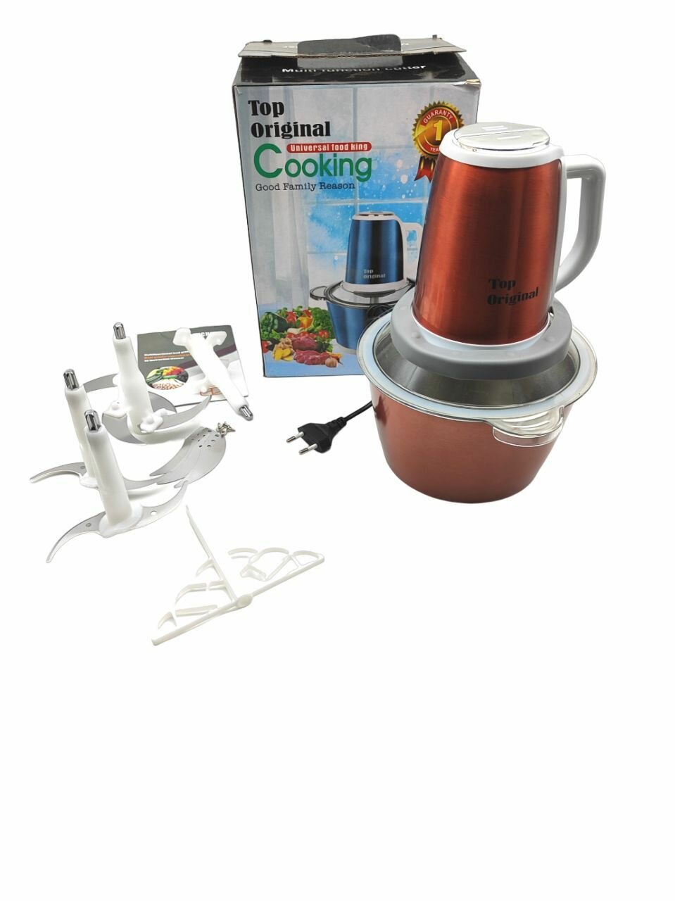 Измельчитель электрический CookingMultiGrinder 1.8 литра, 250W, бордовый