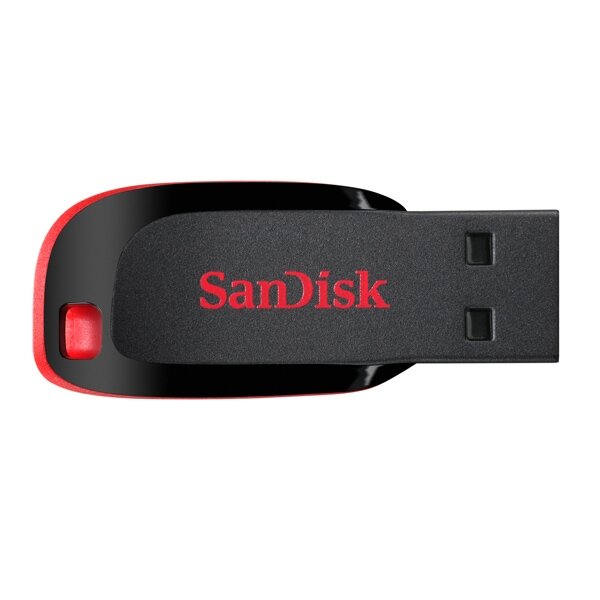 Флеш-диск 16 GB, SANDISK Cruzer Blade, USB 2.0, черный