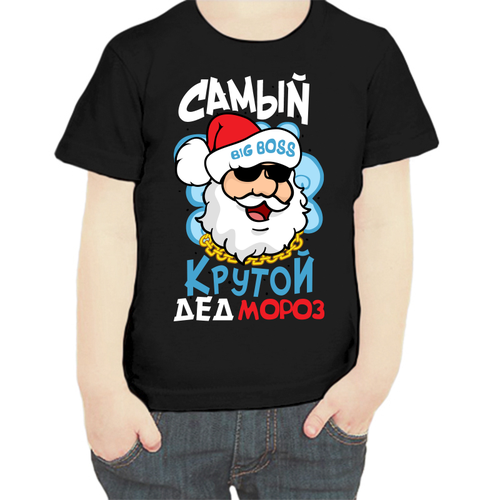 фото Футболка , размер 104, черный нет бренда